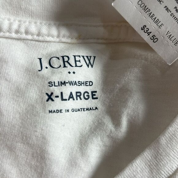 J. Crew Factory 40993 Slim washed jersey V-neck tee size XL NWT - Picture 5 of 6